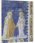 The Prophets fresco in the Salle de la Grande Audience, detail depicting the Prophets Moses and Isaiah, c.1344-5 by Matteo Giovanetti