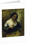 The Girl With The Rose, c.1865 by Jean Baptiste Camille Corot