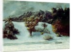 Winter Landscape With The Dents Du Midi, 1876 by Gustave Courbet