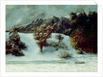 Winter Landscape With The Dents Du Midi, 1876 by Gustave Courbet