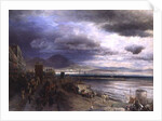 The Coast of Naples, 1877 by Andreas Achenbach