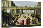 Ideal Landscape with Palace Steps, 1762 by Bernardo Bellotto