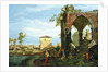 Capriccio with Motifs from Padua, c.1756 by (1697-1768) Canaletto