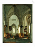 Interior View of St. Bavo Church, Harlem by Gerrit Adriaensz Berckheyde