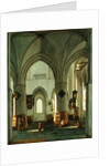 Interior View of St. Bavo Church, Harlem by Gerrit Adriaensz Berckheyde