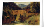 Mill in the valley near Amalfi, 1829 by Karl Blechen