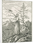 Woman with a Raven, on the Edge of a Precipice by Caspar David Friedrich