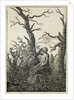 The Woman with a spider's web in the middle of leafless trees by Caspar David Friedrich