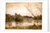 The Pond from the Villa d'Avray, 1865 by Jean Baptiste Camille Corot