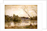 The Pond from the Villa d'Avray, 1865 by Jean Baptiste Camille Corot