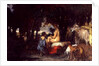 The Bath of Diana, a study for 'The Repose of Diana', 1863 by Hans von Marees