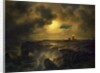 Helgoland in Moonlight, 1851 by Christian Ernst Bernhard Morgenstern
