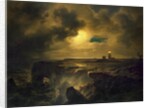 Helgoland in Moonlight, 1851 by Christian Ernst Bernhard Morgenstern