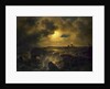 Helgoland in Moonlight, 1851 by Christian Ernst Bernhard Morgenstern