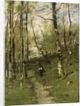 In the Barbizon Woods in 1875 by Mihaly Munkacsy