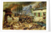 Attacking the Prussians in Plancenoit in the Battle of Waterloo, 1863 by Adolf Northern