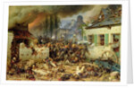 Attacking the Prussians in Plancenoit in the Battle of Waterloo, 1863 by Adolf Northern