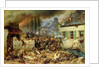 Attacking the Prussians in Plancenoit in the Battle of Waterloo, 1863 by Adolf Northern
