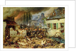 Attacking the Prussians in Plancenoit in the Battle of Waterloo, 1863 by Adolf Northern