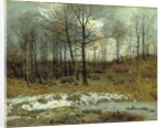 Last Snow at Weimar, 1889 by Karl Buchholz