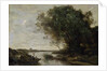 River Landscape by Jean Baptiste Camille Corot
