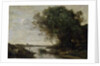River Landscape by Jean Baptiste Camille Corot