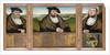 Electors of Saxony: Friedrich the Wise Johann the Steadfast and Johann Friedrich the Magnanimous 1532 by Lucas the Elder Cranach