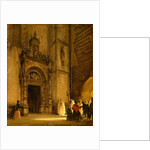 Side portal of Como Cathedral, 1850 by Rudolph von Alt