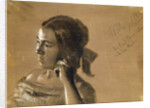 Study for a portrait of Mrs Von Maercker, 1846 by Adolph Friedrich Erdmann von Menzel