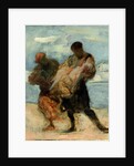 The Rescue, c.1870 by Honore Daumier