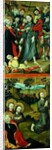 The Arrest of Christ and Christ in the Garden of Gethsemane, panel from an altarpiece depicting scenes of the Passion and Saints, 1490 by Master of the Luneburg Footwashers