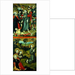The Arrest of Christ and Christ in the Garden of Gethsemane, panel from an altarpiece depicting scenes of the Passion and Saints, 1490 by Master of the Luneburg Footwashers