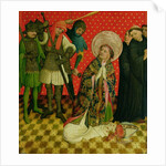 The Martyrdom of St. Thomas of Canterbury, panel from the St. Thomas Altar from St. John's Church, Hamburg, begun in 1424 by Francke Master