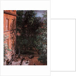 View of a Small Yard by Adolph Friedrich Erdmann von Menzel