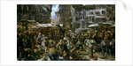 The Market of Verona, 1884 by Adolph Friedrich Erdmann von Menzel