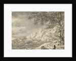 Mountainous Landscape with a Hiker by Herman Nauwincz