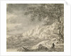 Mountainous Landscape with a Hiker by Herman Nauwincz