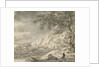 Mountainous Landscape with a Hiker by Herman Nauwincz