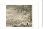 Mountainous Landscape with a Hiker by Herman Nauwincz