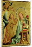 The Annunciation from the High Altar of St. Peter's in Hamburg, the Grabower Altar, 1383 by Master Bertram of Minden