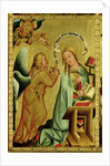 The Annunciation from the High Altar of St. Peter's in Hamburg, the Grabower Altar, 1383 by Master Bertram of Minden