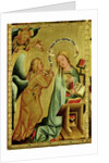 The Annunciation from the High Altar of St. Peter's in Hamburg, the Grabower Altar, 1383 by Master Bertram of Minden