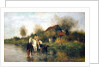 Horses at Water, 1877 by Thomas Ludwig Herbst
