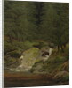 The Evergreens by the Waterfall by Caspar David Friedrich