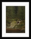 The Evergreens by the Waterfall by Caspar David Friedrich