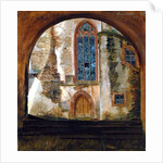 Detail of Rochsburg Castle in Saxony by Johann Herman Carmiencke