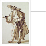 Actor with a Broad-rimmed Hat by Rembrandt Harmensz. van Rijn