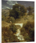 Roman Landscape with a Bridge, 1863 by Arnold Bocklin