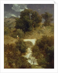 Roman Landscape with a Bridge, 1863 by Arnold Bocklin