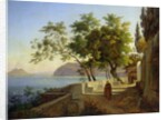 The Terrace of the Capucins in Sorrento, 1828 by Joachim Faber